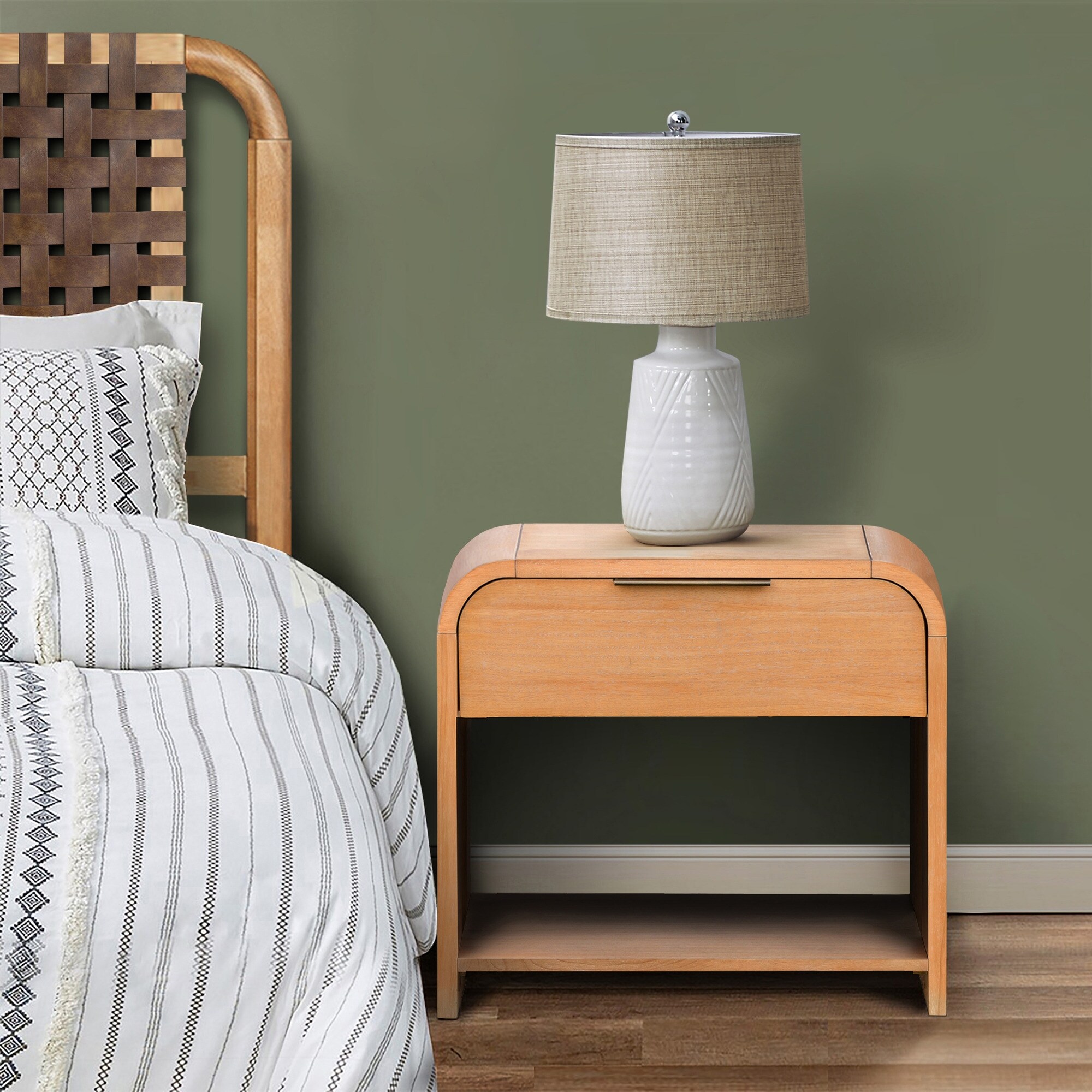 Waterfall nightstand deals